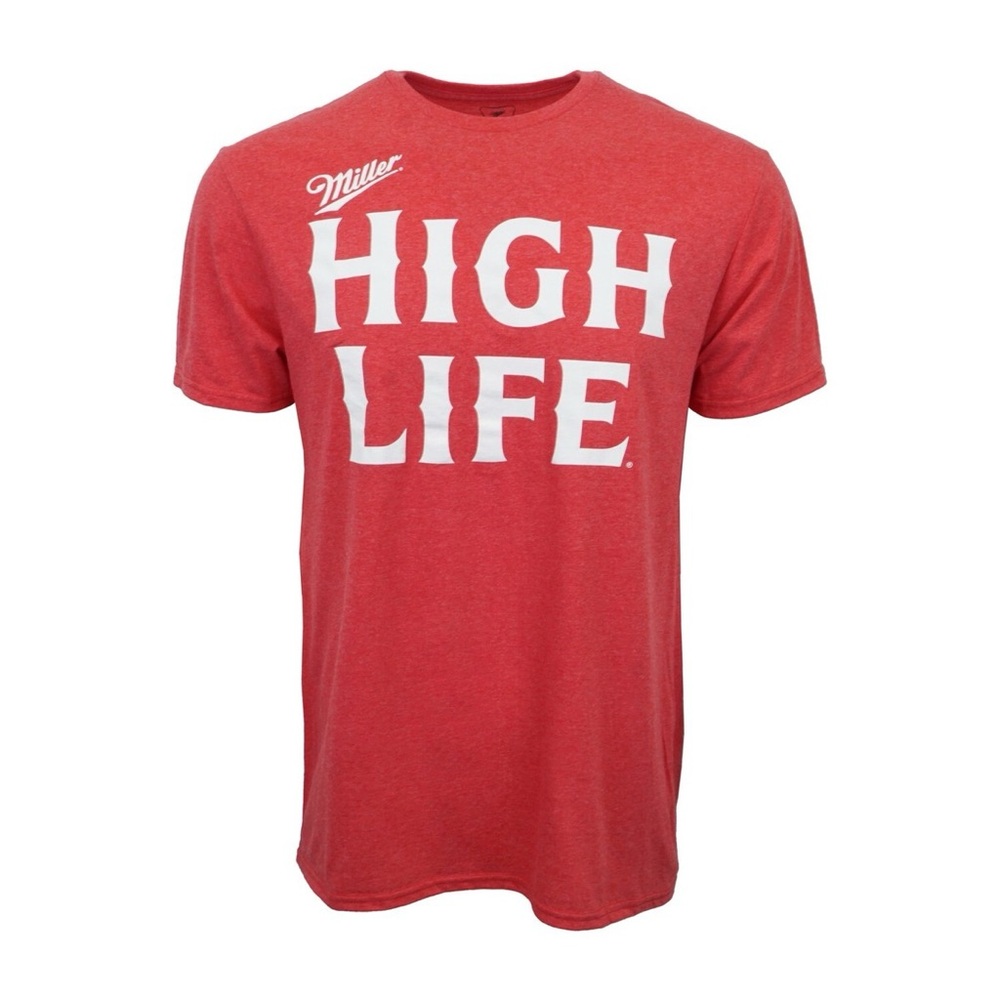 High Life Men's Red Graphic Tee
